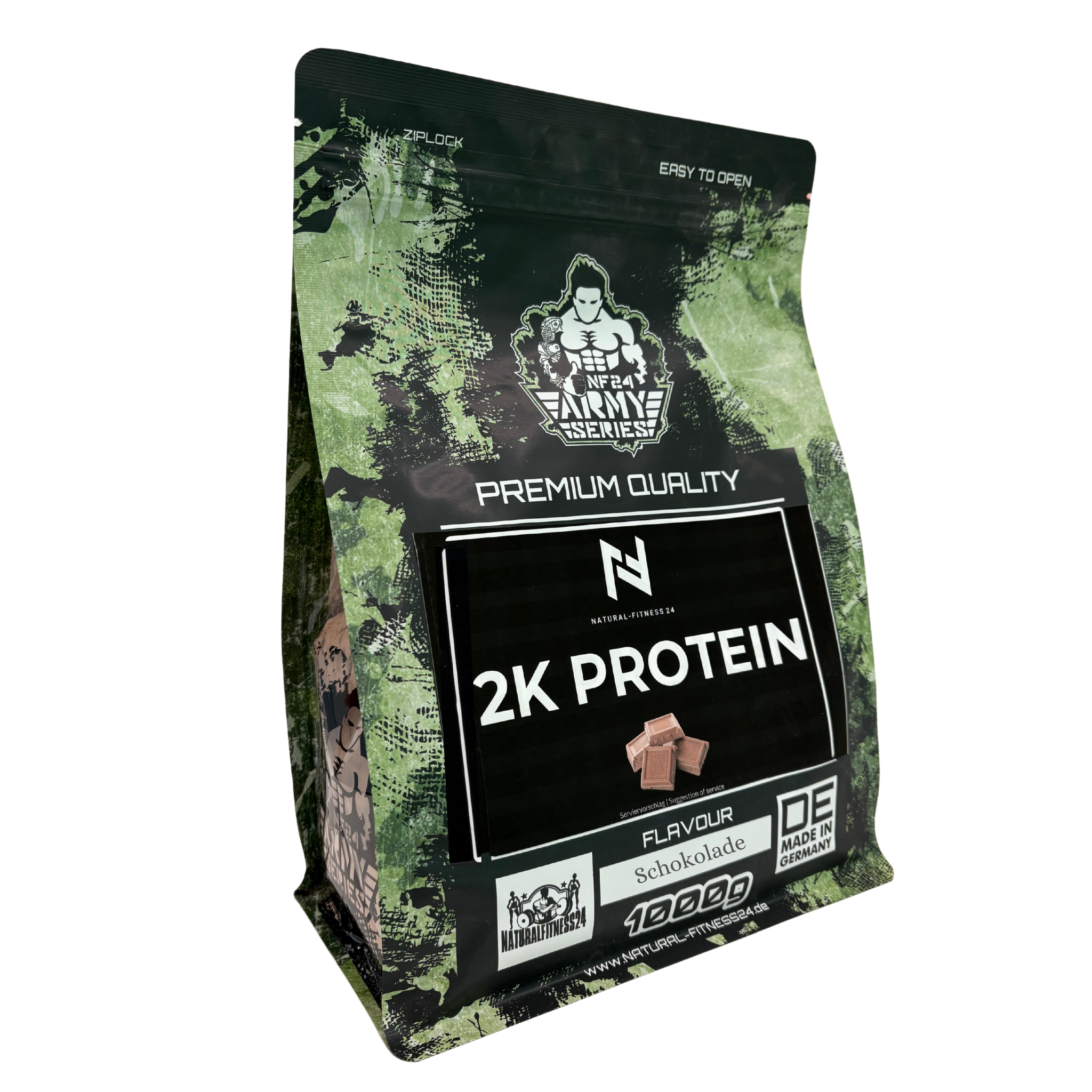 2K Protein Schokolade - 1kg Merkomponenten Eiweißpulver