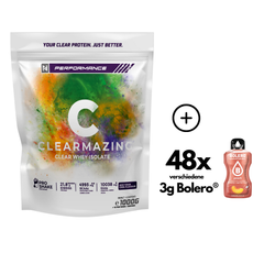 Clearmazing Mixbox - 1Kg Clearmazing Whey Protein + 48x3g Bolero®