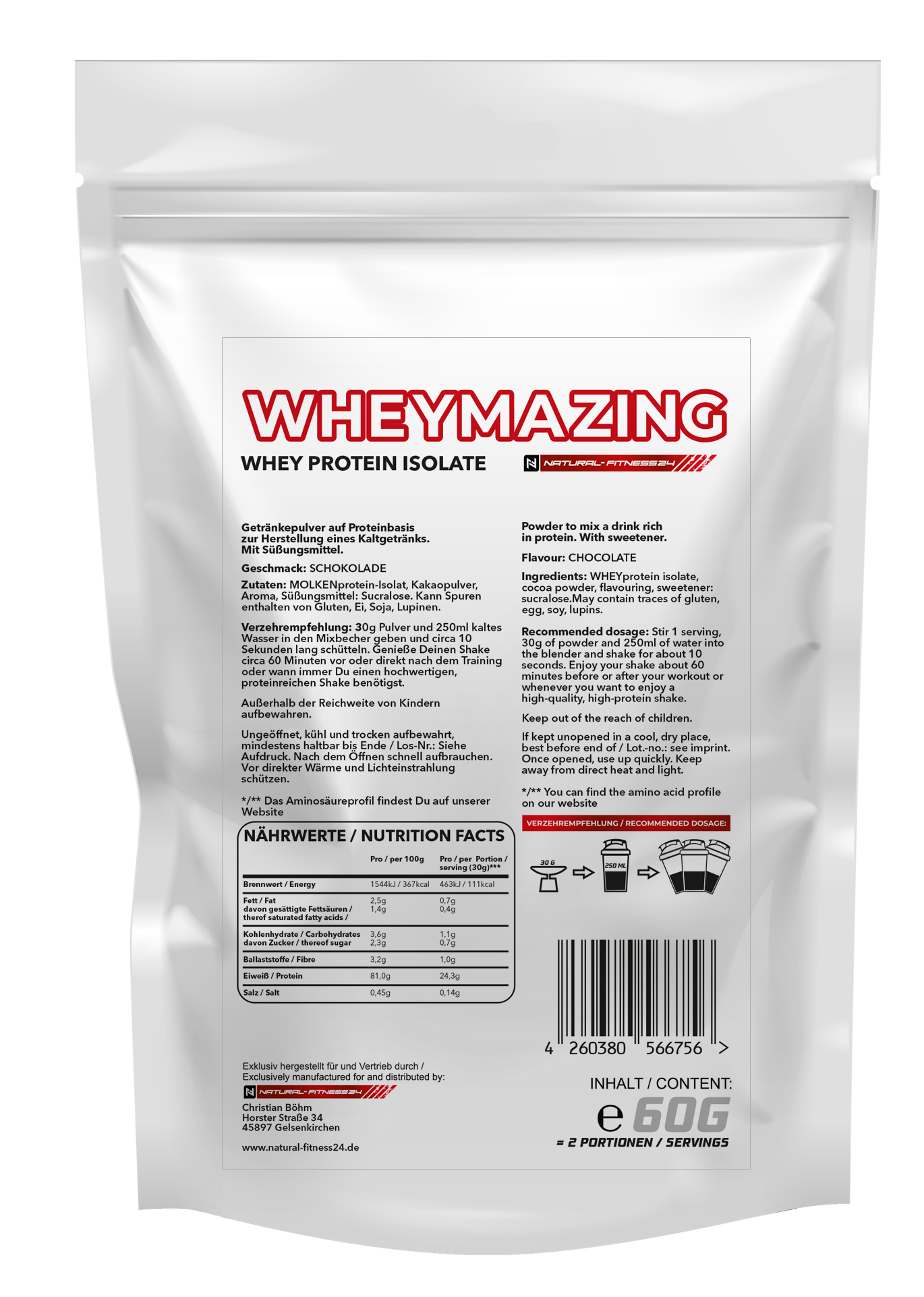 Wheymazing Whey Isolat - Probe