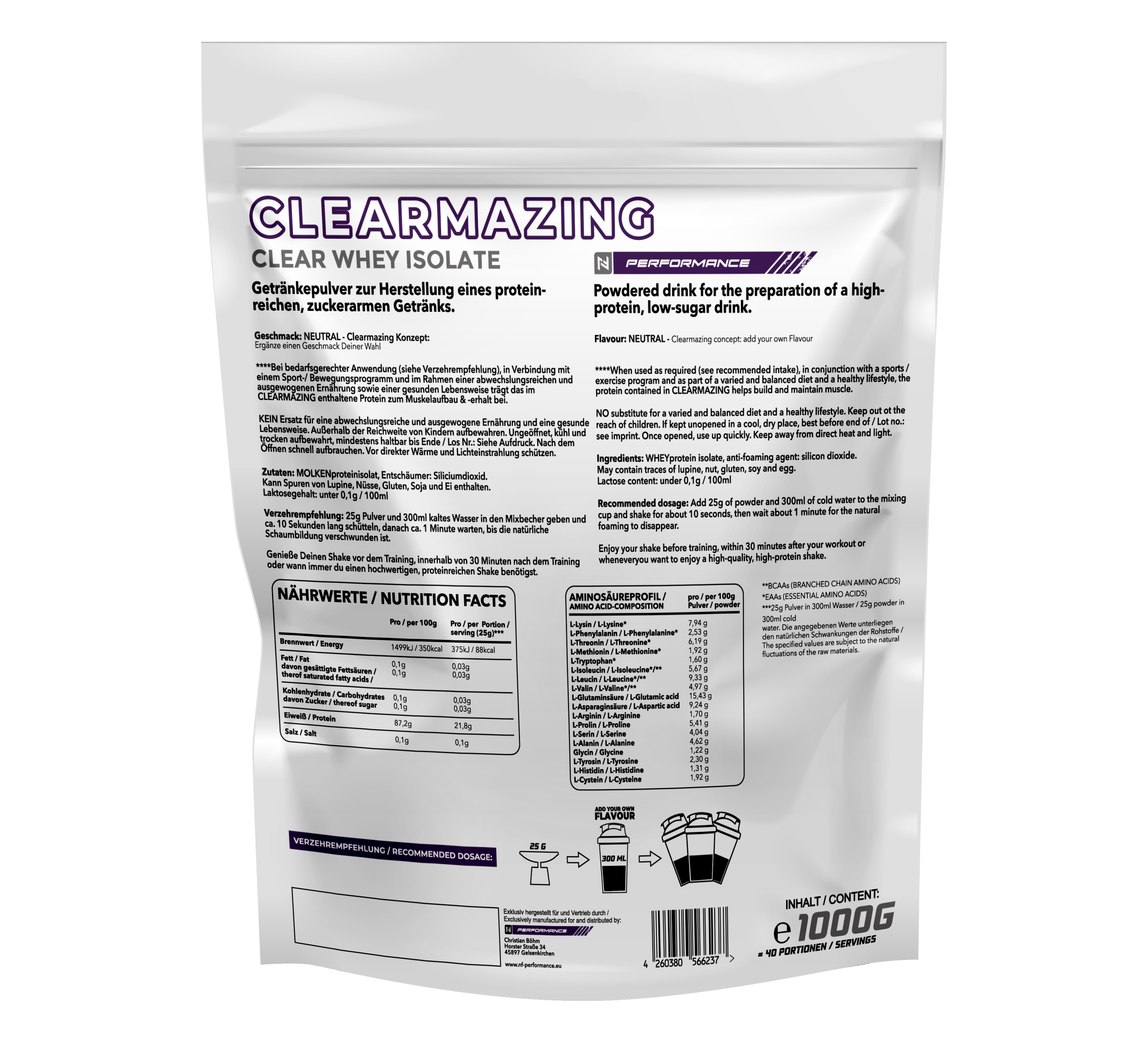 Clearmazing Mixbox - 1Kg Clearmazing Whey Protein + 48x3g Bolero®